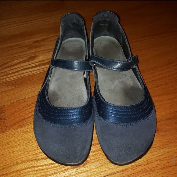 Naot blue leather Maryjane flats - Picture 2 of 8